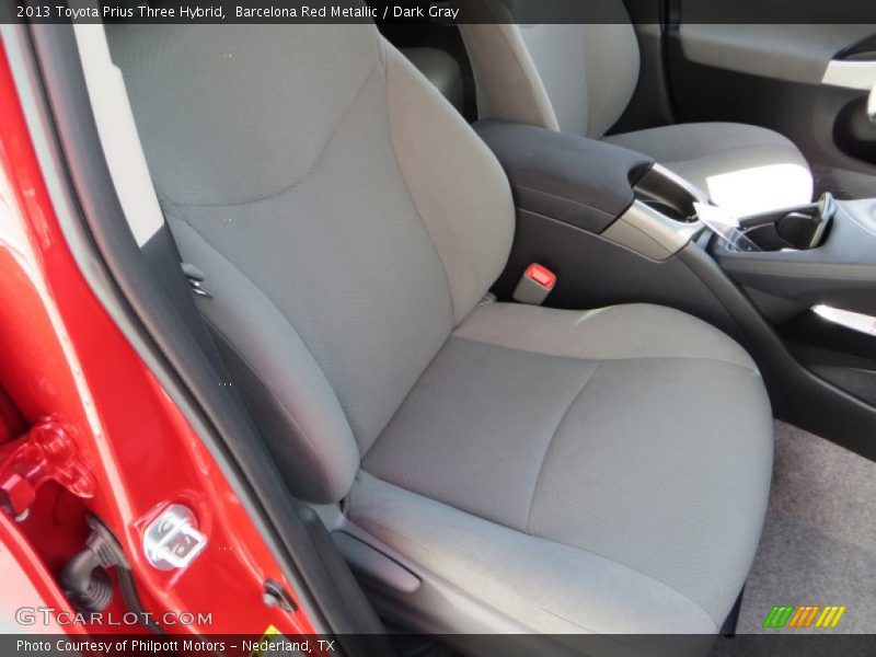 Barcelona Red Metallic / Dark Gray 2013 Toyota Prius Three Hybrid