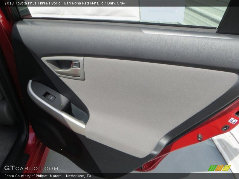 Barcelona Red Metallic / Dark Gray 2013 Toyota Prius Three Hybrid