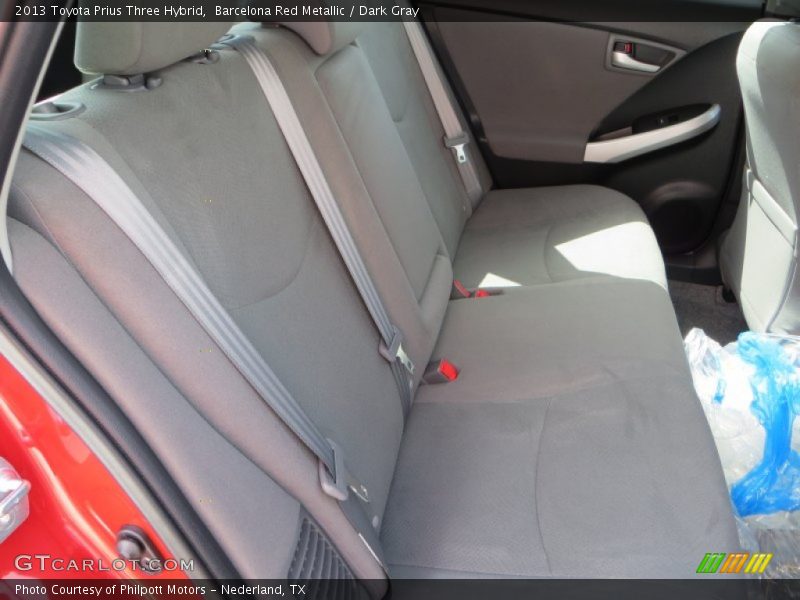 Barcelona Red Metallic / Dark Gray 2013 Toyota Prius Three Hybrid