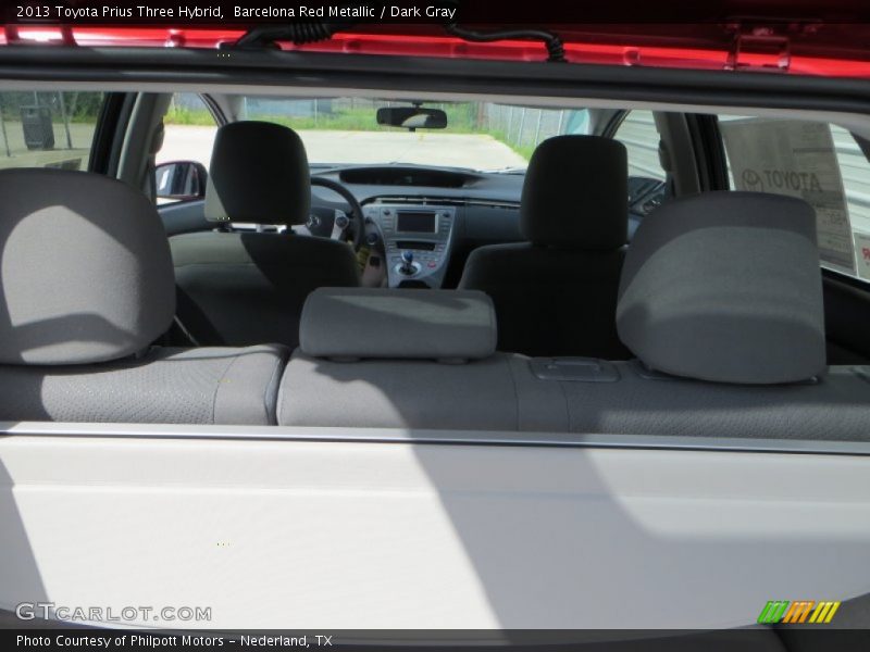 Barcelona Red Metallic / Dark Gray 2013 Toyota Prius Three Hybrid