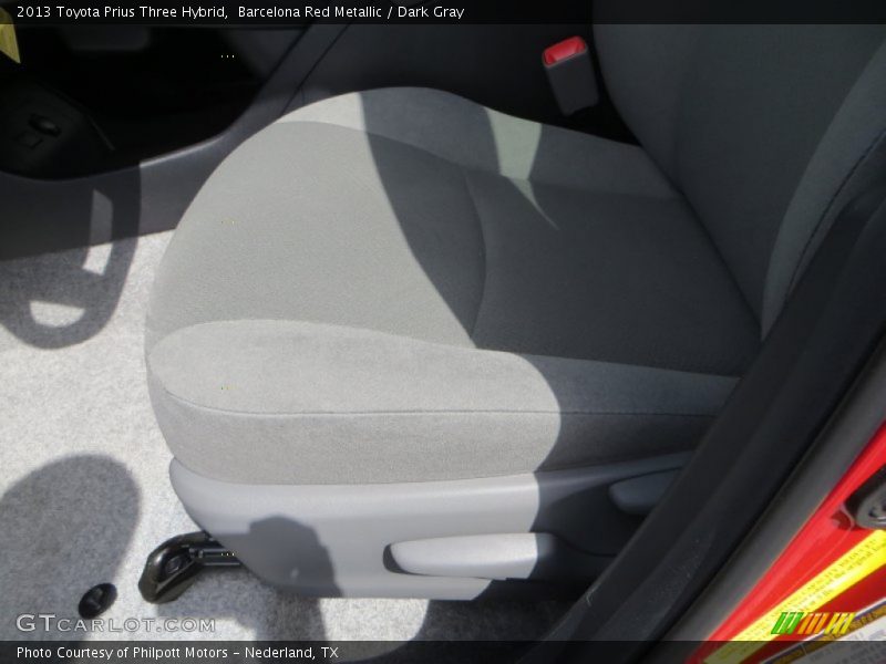 Barcelona Red Metallic / Dark Gray 2013 Toyota Prius Three Hybrid