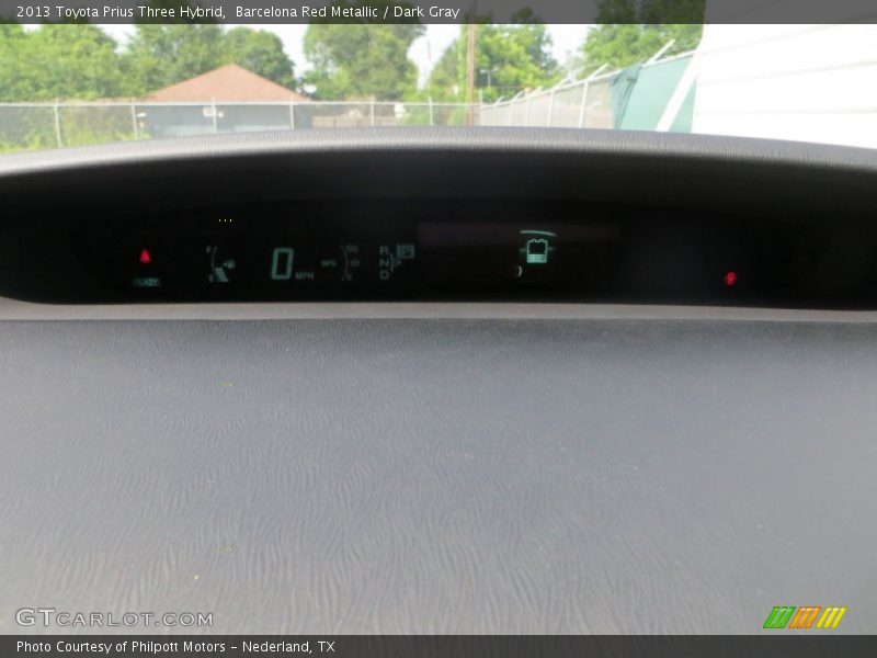 Barcelona Red Metallic / Dark Gray 2013 Toyota Prius Three Hybrid