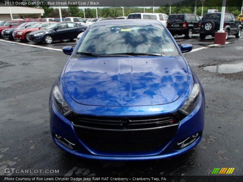 Blue Streak Pearl Coat / Black 2013 Dodge Dart SXT