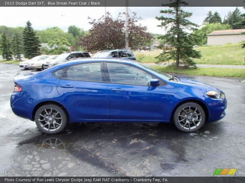 Blue Streak Pearl Coat / Black 2013 Dodge Dart SXT
