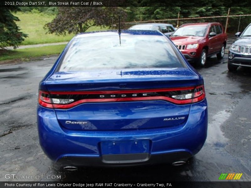 Blue Streak Pearl Coat / Black 2013 Dodge Dart SXT