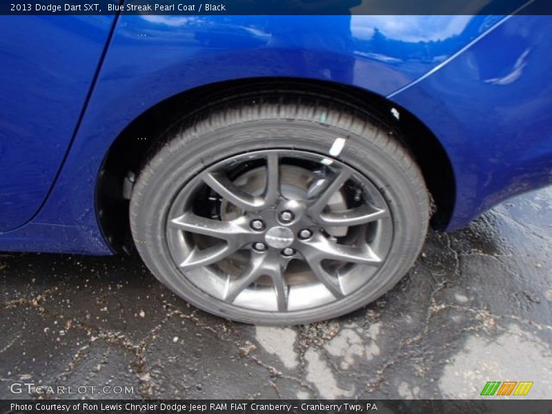 Blue Streak Pearl Coat / Black 2013 Dodge Dart SXT