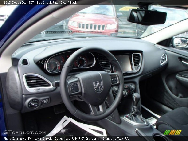 Blue Streak Pearl Coat / Black 2013 Dodge Dart SXT