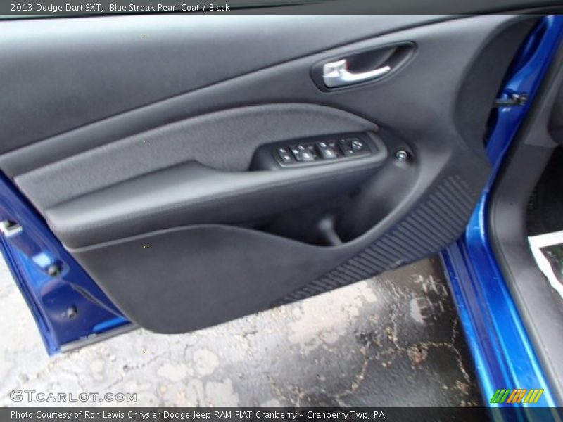 Blue Streak Pearl Coat / Black 2013 Dodge Dart SXT