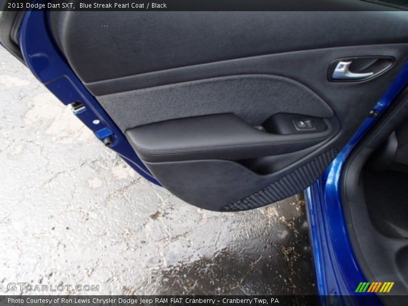 Blue Streak Pearl Coat / Black 2013 Dodge Dart SXT