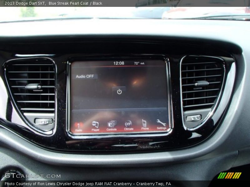 Blue Streak Pearl Coat / Black 2013 Dodge Dart SXT