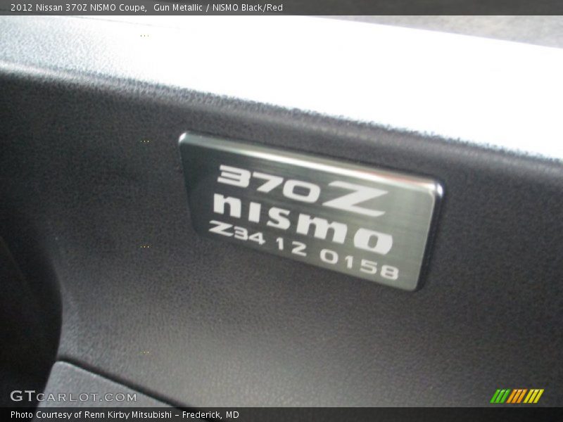 Gun Metallic / NISMO Black/Red 2012 Nissan 370Z NISMO Coupe
