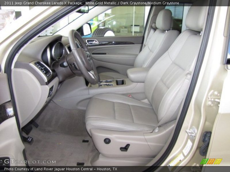 White Gold Metallic / Dark Graystone/Medium Graystone 2011 Jeep Grand Cherokee Laredo X Package