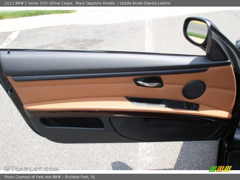 Black Sapphire Metallic / Saddle Brown Dakota Leather 2011 BMW 3 Series 335i xDrive Coupe