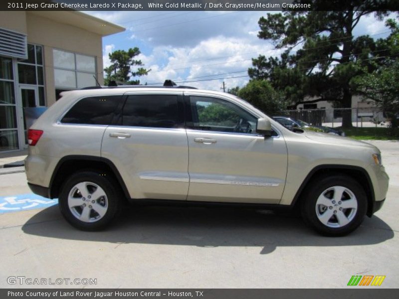 White Gold Metallic / Dark Graystone/Medium Graystone 2011 Jeep Grand Cherokee Laredo X Package
