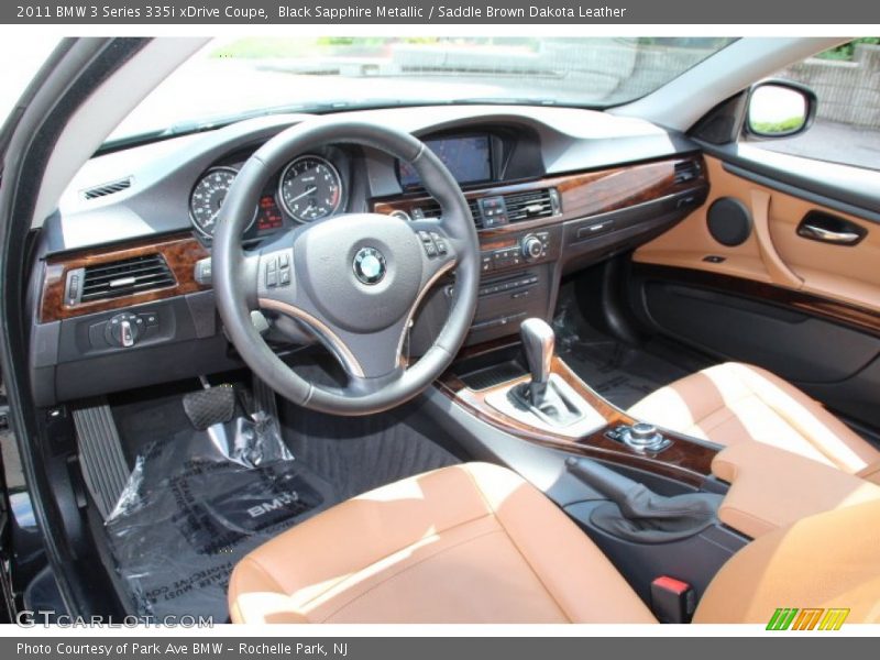 Saddle Brown Dakota Leather Interior - 2011 3 Series 335i xDrive Coupe 
