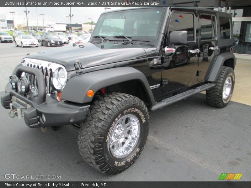 Black / Dark Slate Gray/Med Slate Gray 2008 Jeep Wrangler Unlimited Rubicon 4x4
