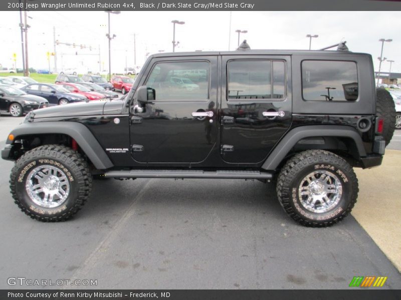 Black / Dark Slate Gray/Med Slate Gray 2008 Jeep Wrangler Unlimited Rubicon 4x4