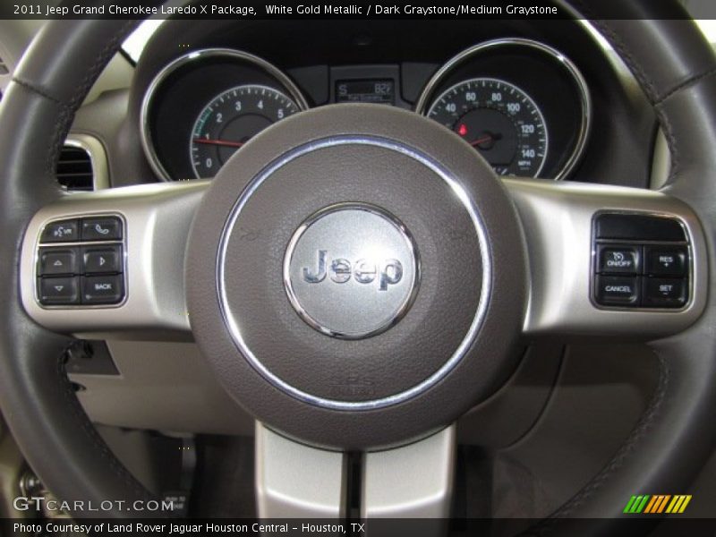 White Gold Metallic / Dark Graystone/Medium Graystone 2011 Jeep Grand Cherokee Laredo X Package