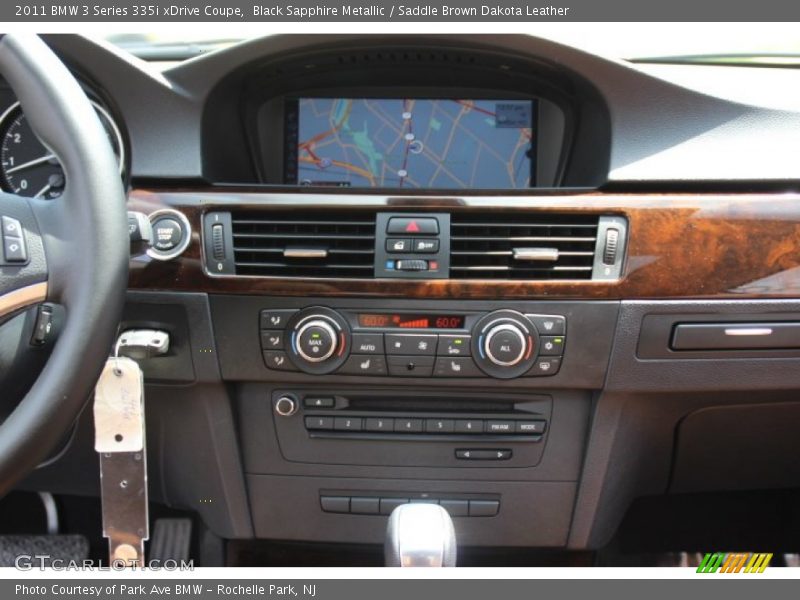 Black Sapphire Metallic / Saddle Brown Dakota Leather 2011 BMW 3 Series 335i xDrive Coupe