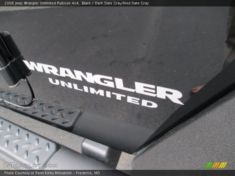 Black / Dark Slate Gray/Med Slate Gray 2008 Jeep Wrangler Unlimited Rubicon 4x4