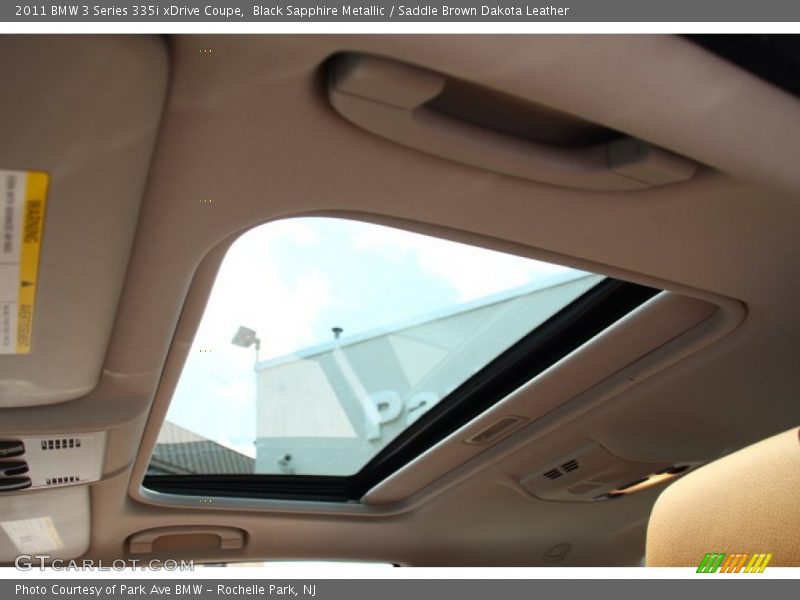Black Sapphire Metallic / Saddle Brown Dakota Leather 2011 BMW 3 Series 335i xDrive Coupe