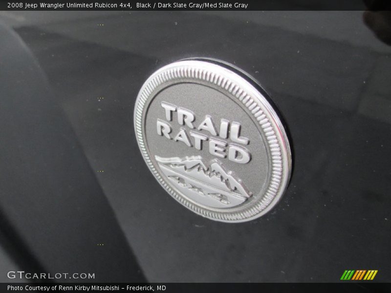 Black / Dark Slate Gray/Med Slate Gray 2008 Jeep Wrangler Unlimited Rubicon 4x4