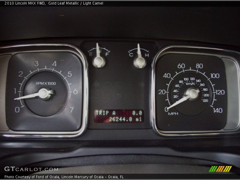 Gold Leaf Metallic / Light Camel 2010 Lincoln MKX FWD