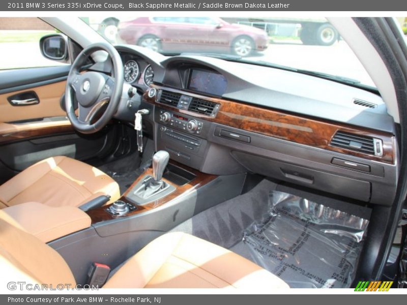 Black Sapphire Metallic / Saddle Brown Dakota Leather 2011 BMW 3 Series 335i xDrive Coupe