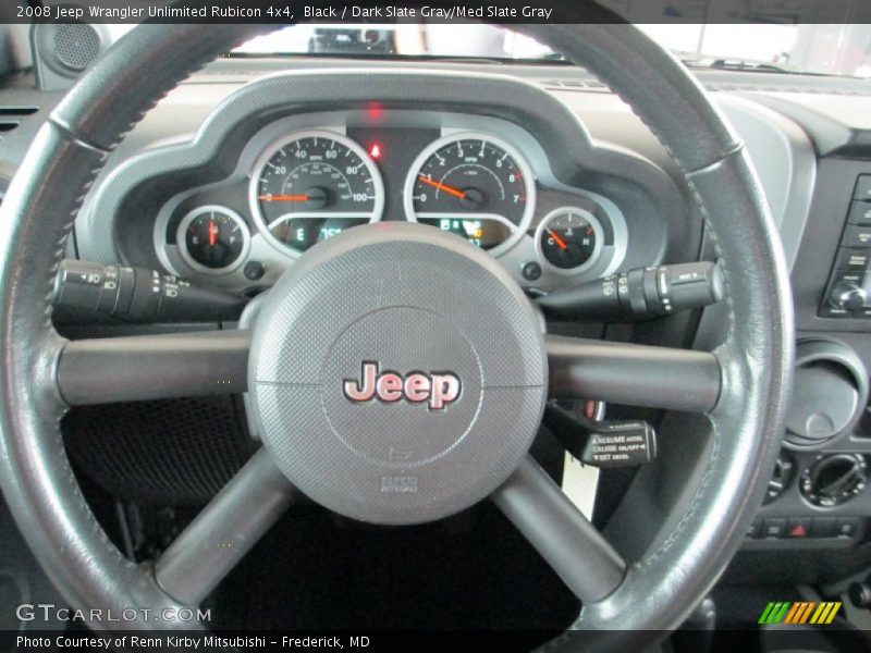 Black / Dark Slate Gray/Med Slate Gray 2008 Jeep Wrangler Unlimited Rubicon 4x4