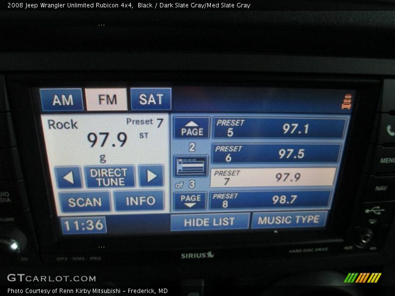 Black / Dark Slate Gray/Med Slate Gray 2008 Jeep Wrangler Unlimited Rubicon 4x4