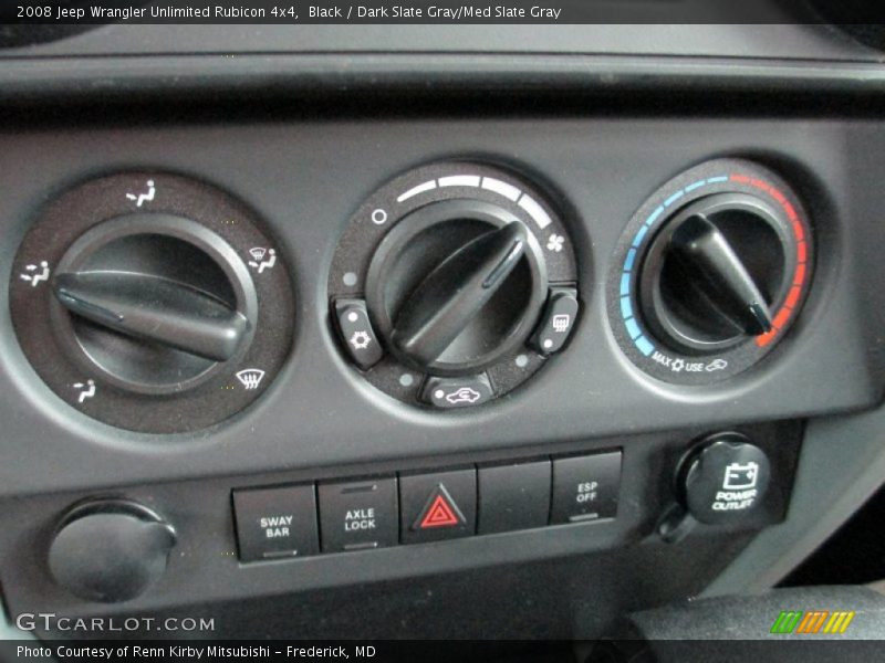 Black / Dark Slate Gray/Med Slate Gray 2008 Jeep Wrangler Unlimited Rubicon 4x4