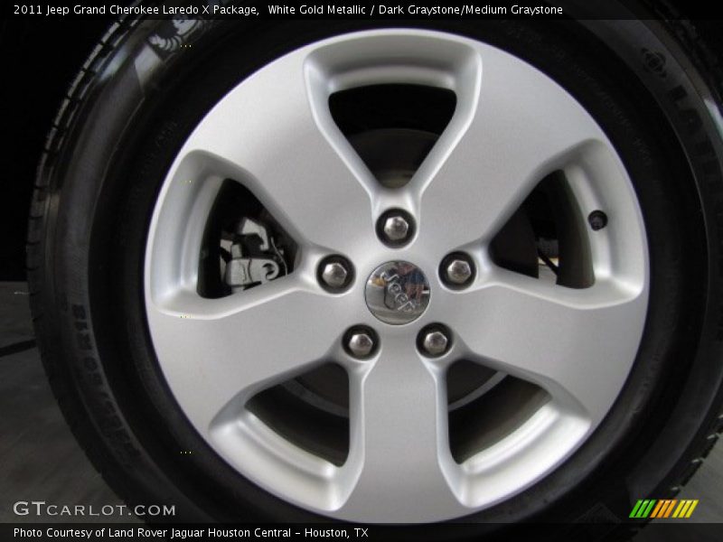 White Gold Metallic / Dark Graystone/Medium Graystone 2011 Jeep Grand Cherokee Laredo X Package