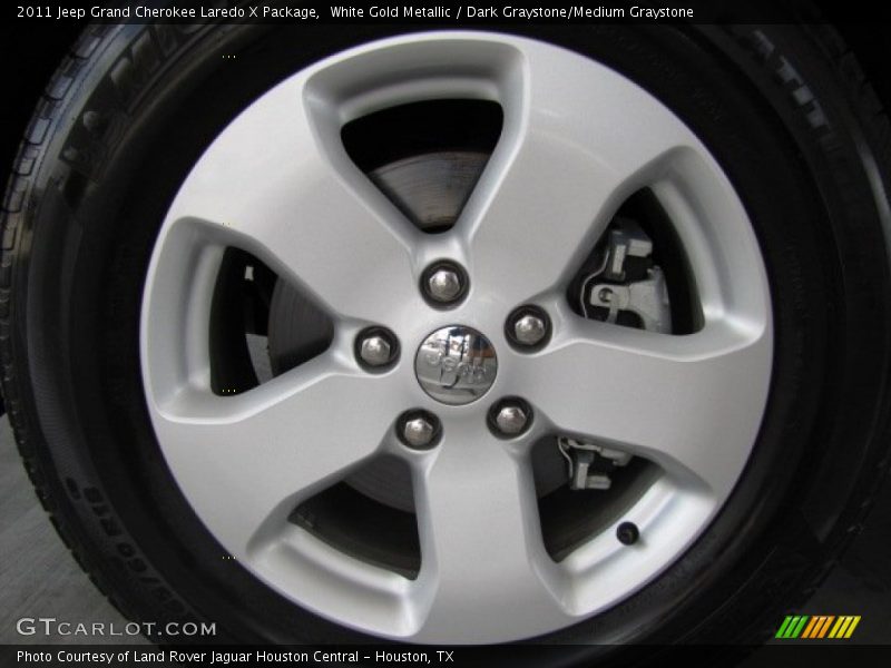 White Gold Metallic / Dark Graystone/Medium Graystone 2011 Jeep Grand Cherokee Laredo X Package