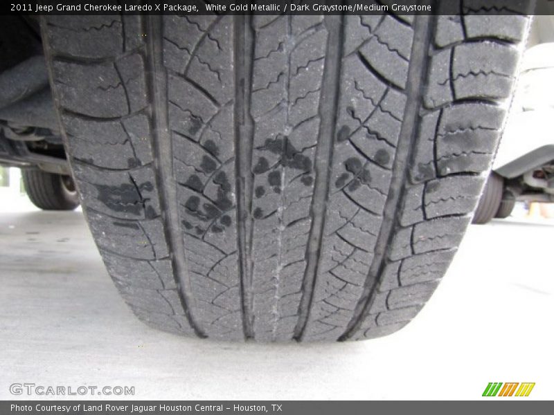 White Gold Metallic / Dark Graystone/Medium Graystone 2011 Jeep Grand Cherokee Laredo X Package
