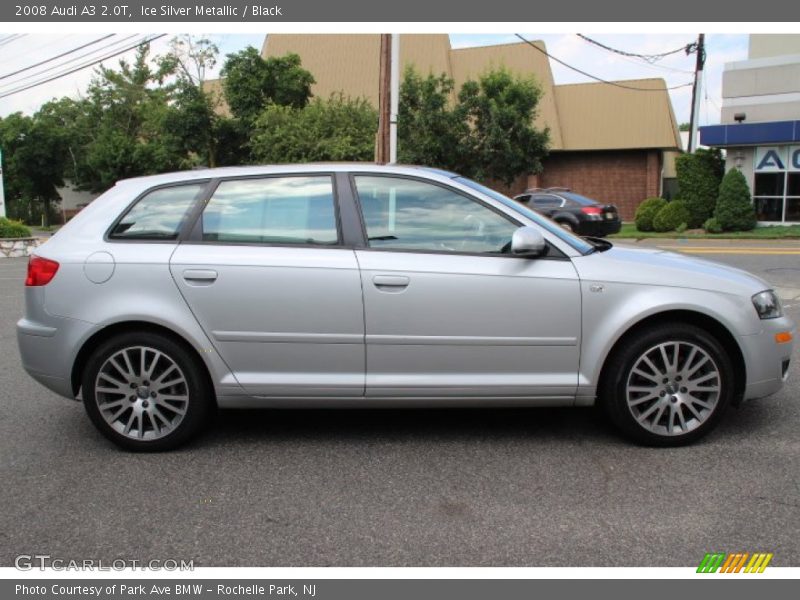 Ice Silver Metallic / Black 2008 Audi A3 2.0T