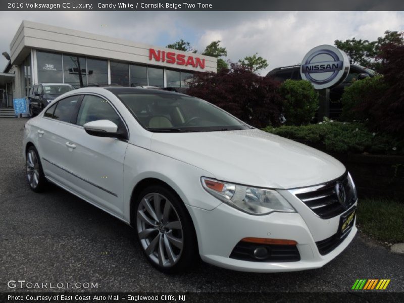 Candy White / Cornsilk Beige Two Tone 2010 Volkswagen CC Luxury