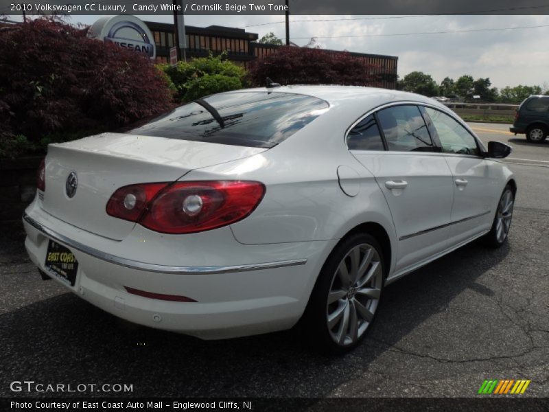 Candy White / Cornsilk Beige Two Tone 2010 Volkswagen CC Luxury