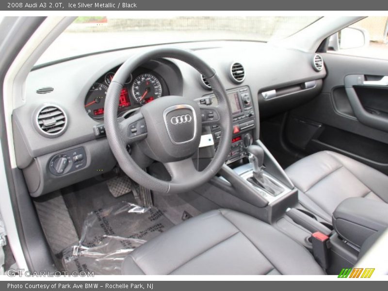 Ice Silver Metallic / Black 2008 Audi A3 2.0T