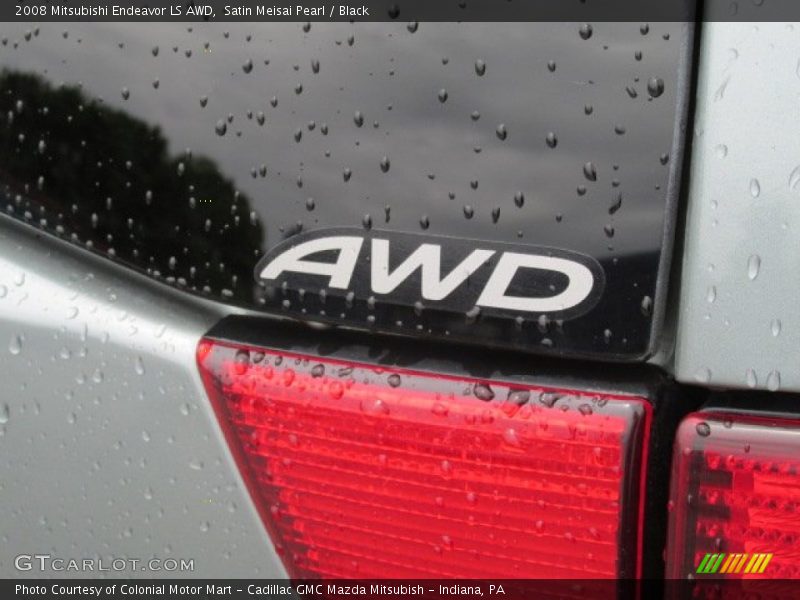 Satin Meisai Pearl / Black 2008 Mitsubishi Endeavor LS AWD