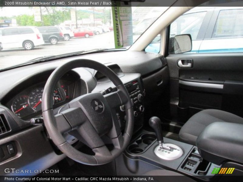 Satin Meisai Pearl / Black 2008 Mitsubishi Endeavor LS AWD