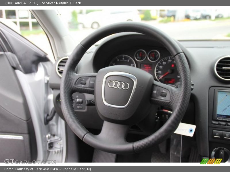 Ice Silver Metallic / Black 2008 Audi A3 2.0T