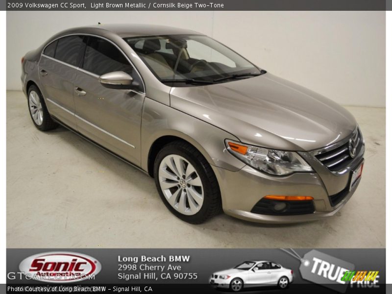 Light Brown Metallic / Cornsilk Beige Two-Tone 2009 Volkswagen CC Sport