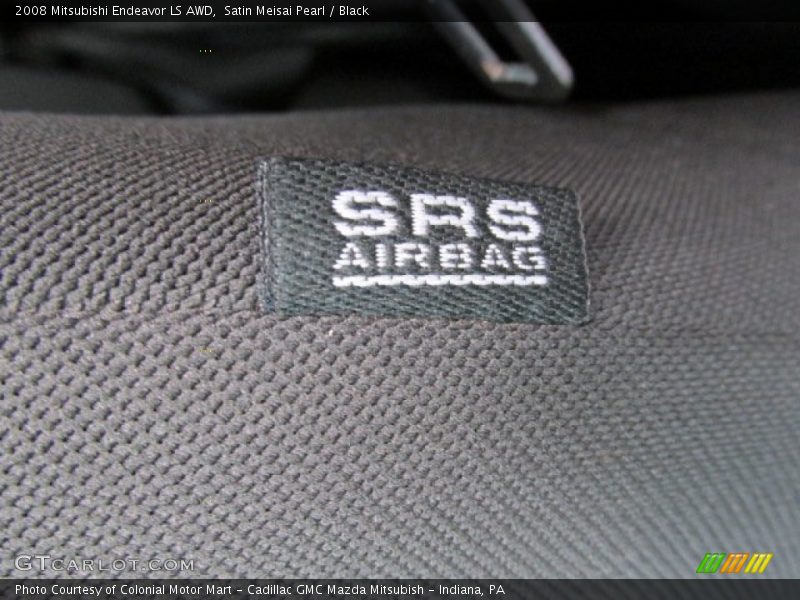 Satin Meisai Pearl / Black 2008 Mitsubishi Endeavor LS AWD