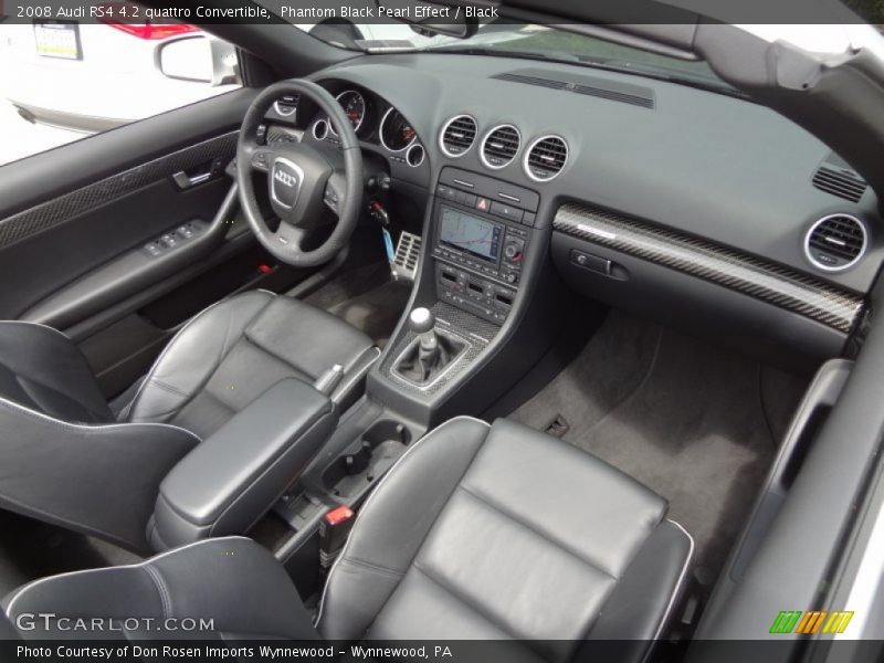  2008 RS4 4.2 quattro Convertible Black Interior