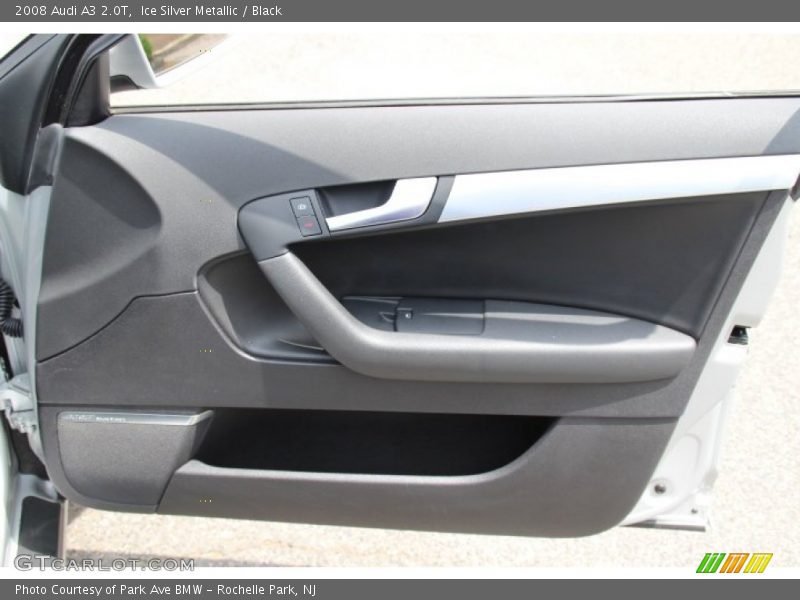 Ice Silver Metallic / Black 2008 Audi A3 2.0T