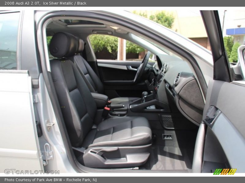 Ice Silver Metallic / Black 2008 Audi A3 2.0T