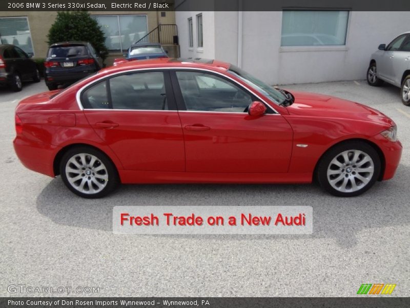 Electric Red / Black 2006 BMW 3 Series 330xi Sedan