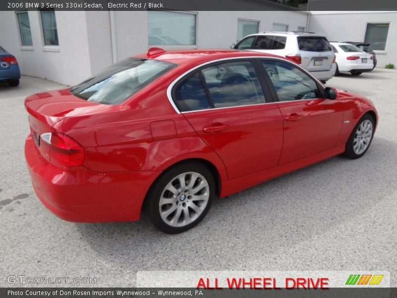Electric Red / Black 2006 BMW 3 Series 330xi Sedan