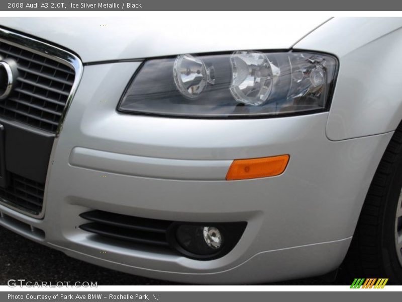 Ice Silver Metallic / Black 2008 Audi A3 2.0T
