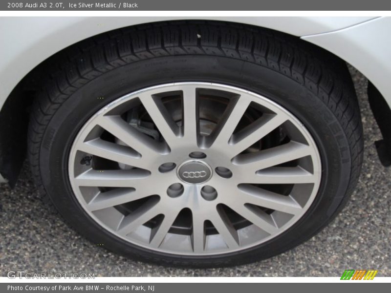 Ice Silver Metallic / Black 2008 Audi A3 2.0T